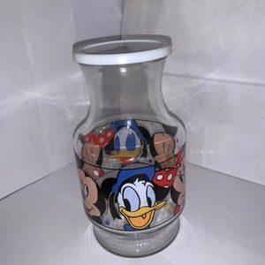 Disney Anchor Hocking carafe and glasses